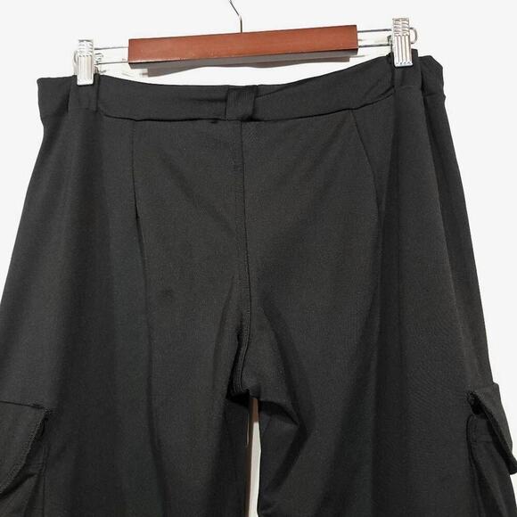 Costume Punk Goth Shorts Silver Details Pockets Black Polyester Spandex Size Xs  - Picture 8 of 8